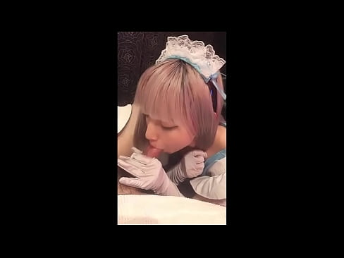 ❤️ Japanisches Idol [mayuka], französisches Dienstmädchenkostüm, Teil 1, Blowjob und Wichsen mit Lotion ❤️ Fuck video bei uns ️❤