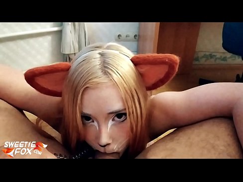 ❤️ Kitsune schluckt Schwanz und Sperma in ihrem Mund ❤️ Fuck video bei uns ️❤